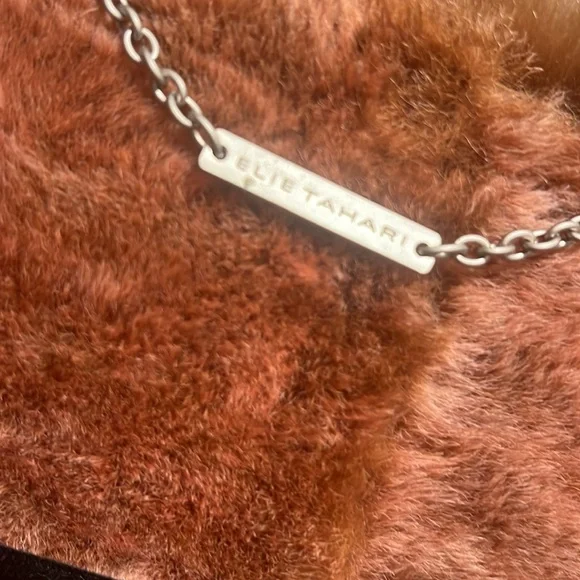 Elige Tahari fur jacket